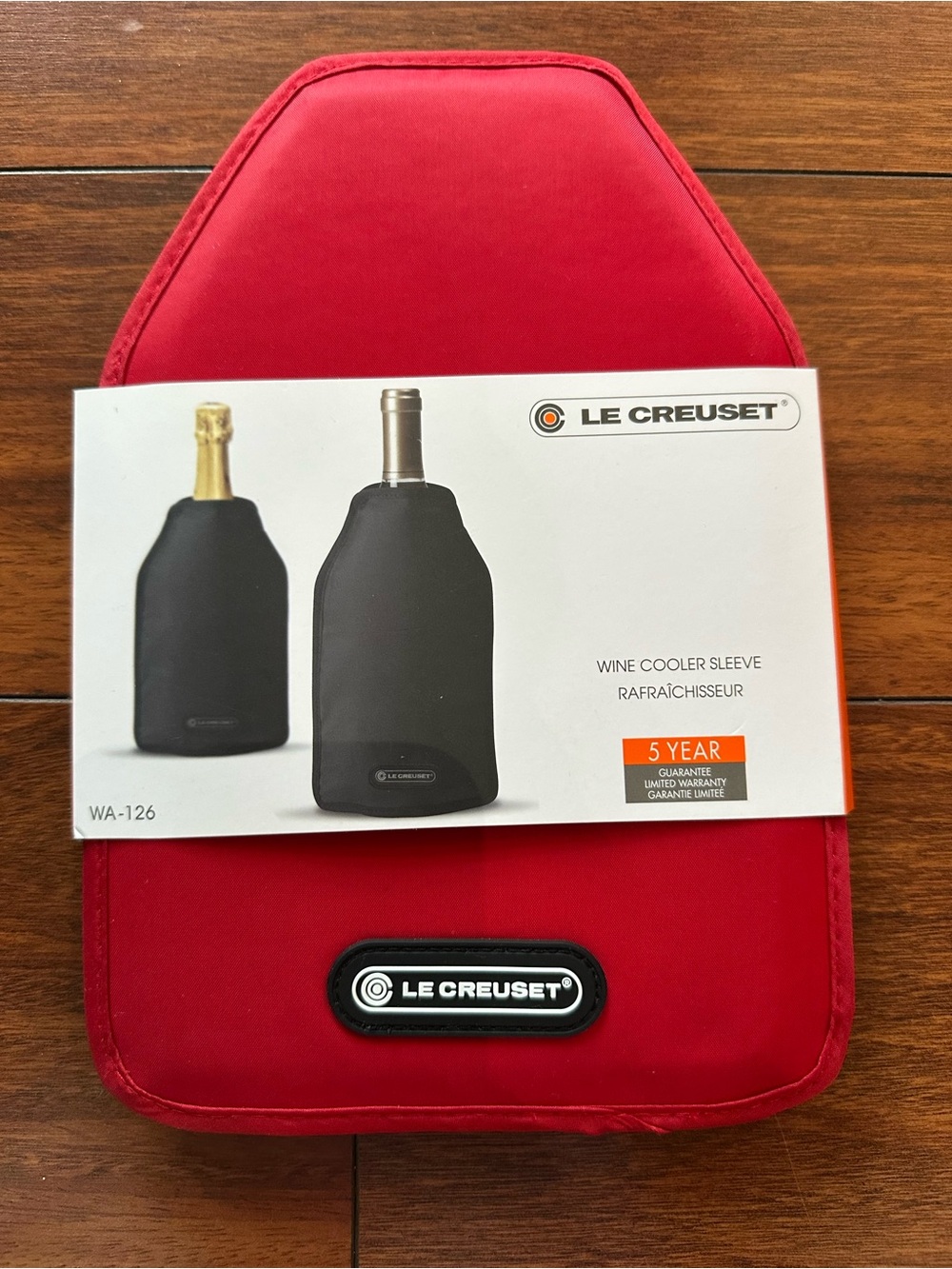 Le Creuset Red Insulated Wine Cooler Sleeve